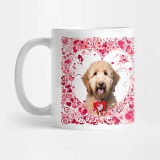 Goldendoodle Be Mine Valentine Mug